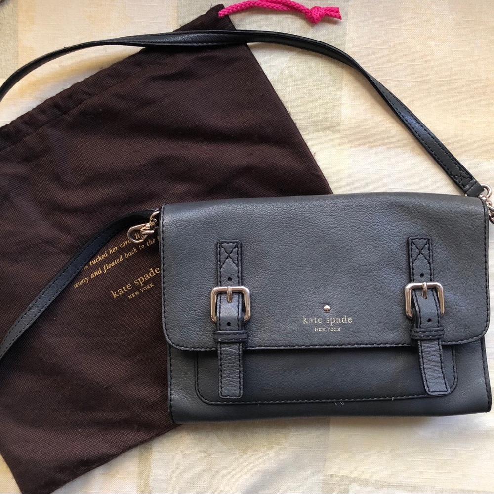 Kate Spade NY Grey Allen Neil Leather Crossbody
